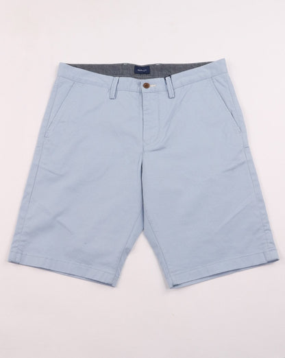 Gant – Lockere Twill-Shorts Himmelblau
