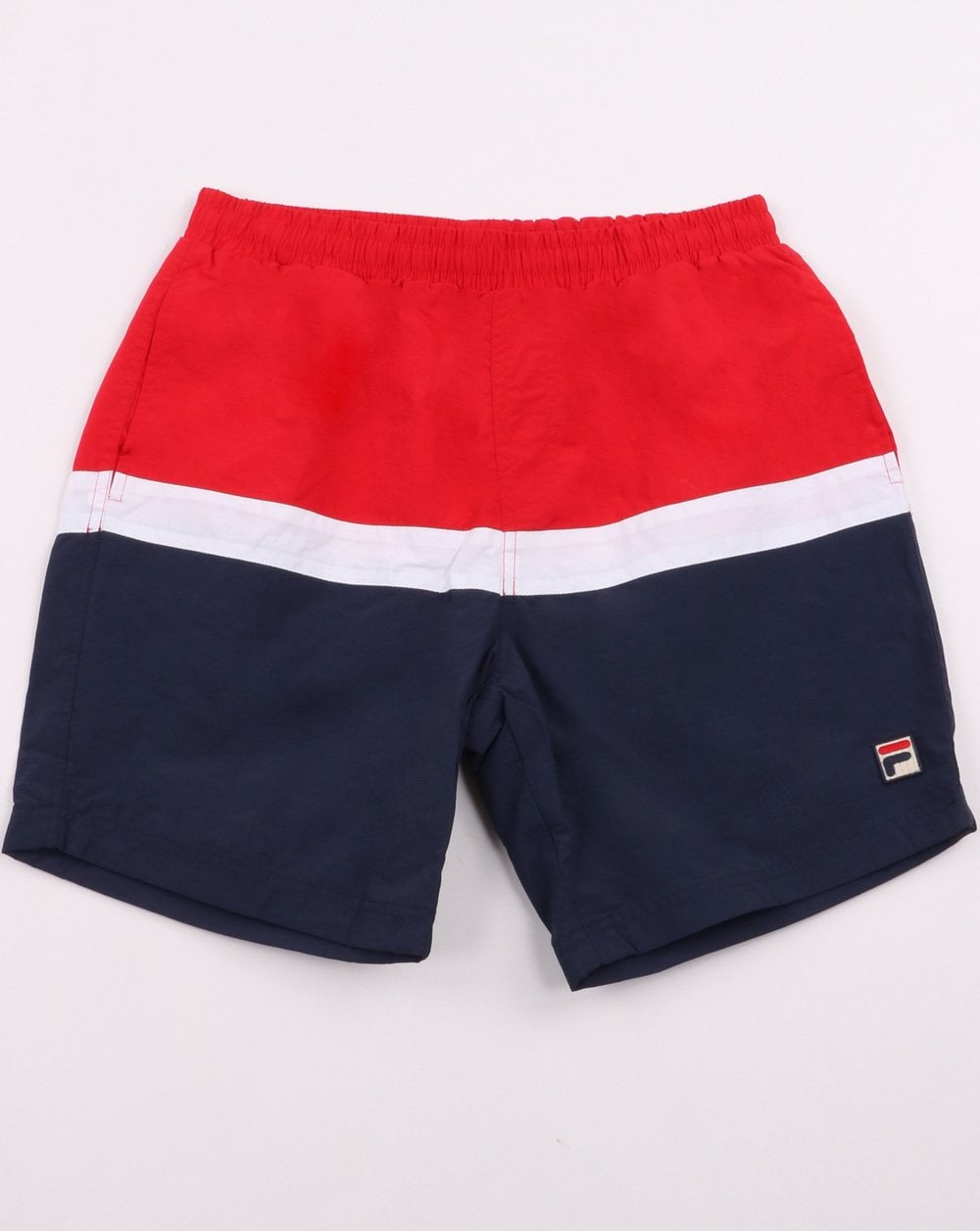 Fila Vintage Colour Block Shorts Red/white/navy