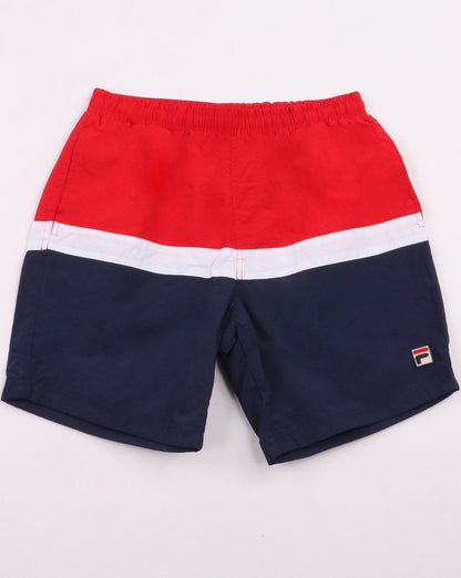 Fila Vintage Colour Block Shorts Rot/Weiß/Marineblau