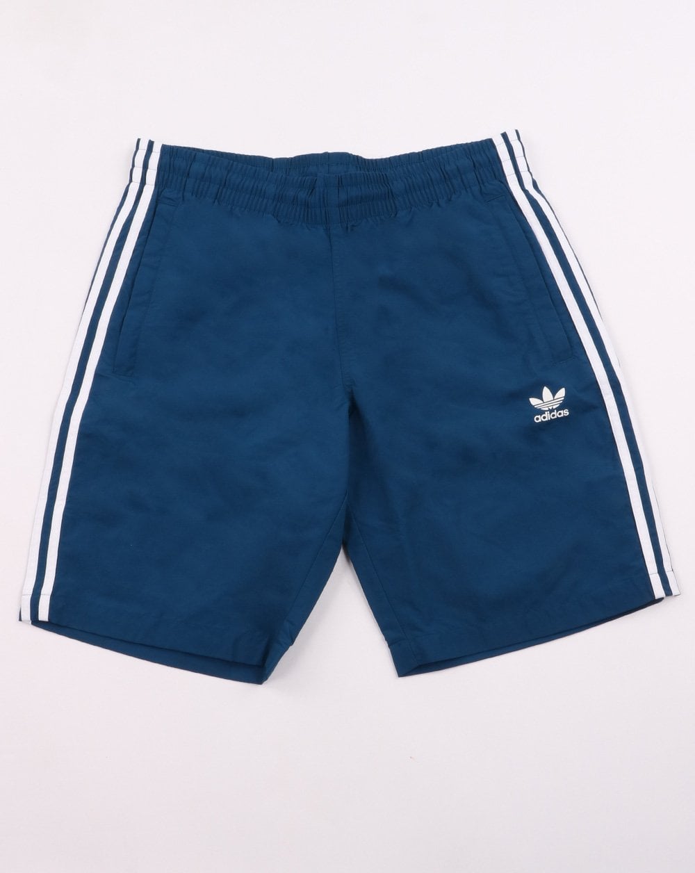 Adidas Originals – Badeshorts mit 3 Streifen, Dunkelblau