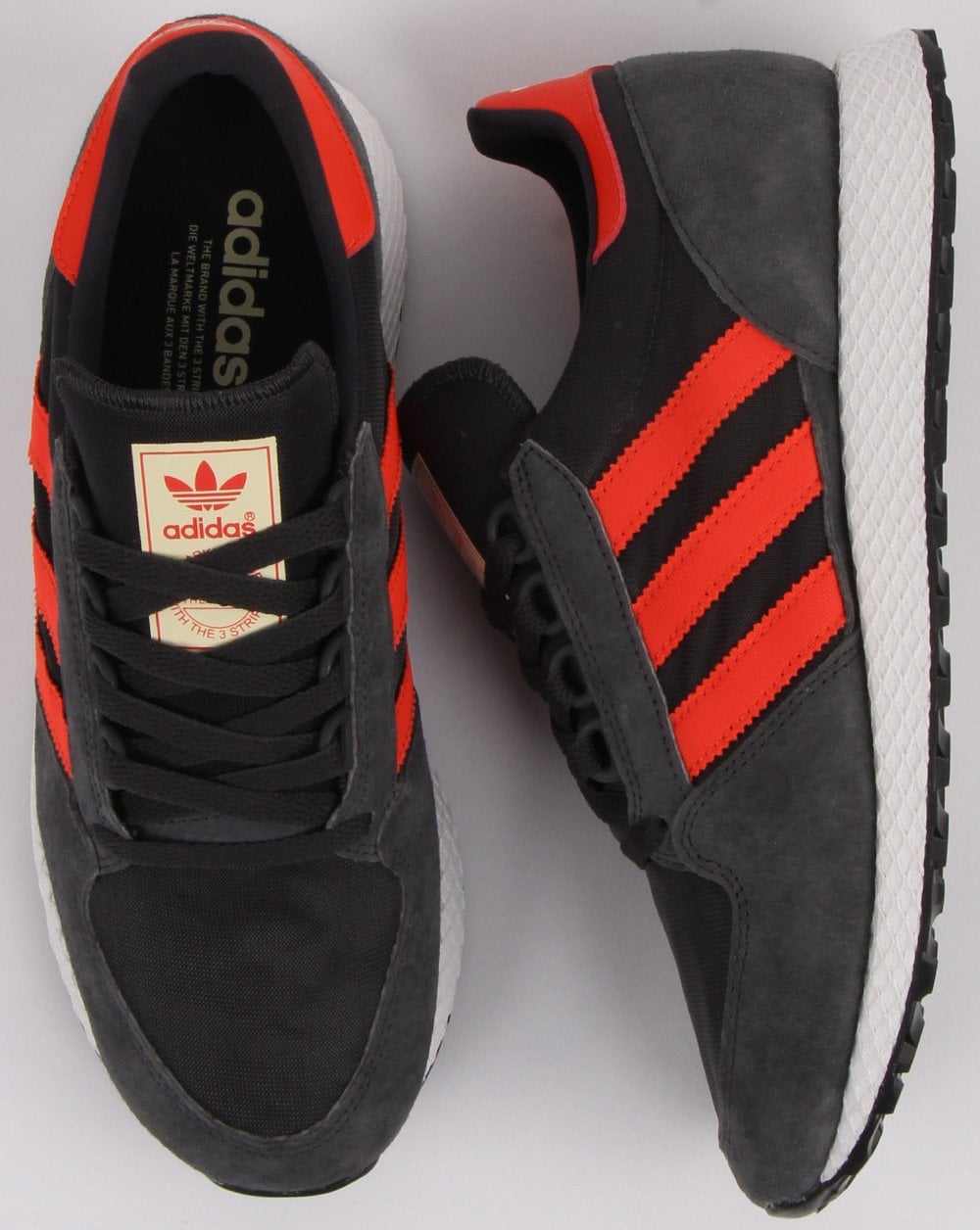 Adidas Forest Grove Turnschuhe Carbongrau/Orange