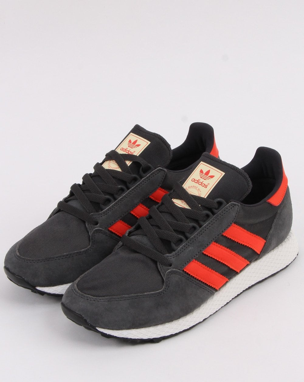 Adidas Forest Grove Turnschuhe Carbongrau/Orange