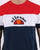 Ellesse Block T Shirt Navy/white/red