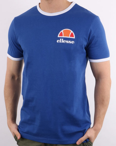 Ellesse Ringer T Shirt Royal Blue