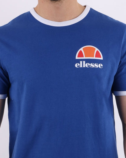 Ellesse – Ringer-T-Shirt in Königsblau