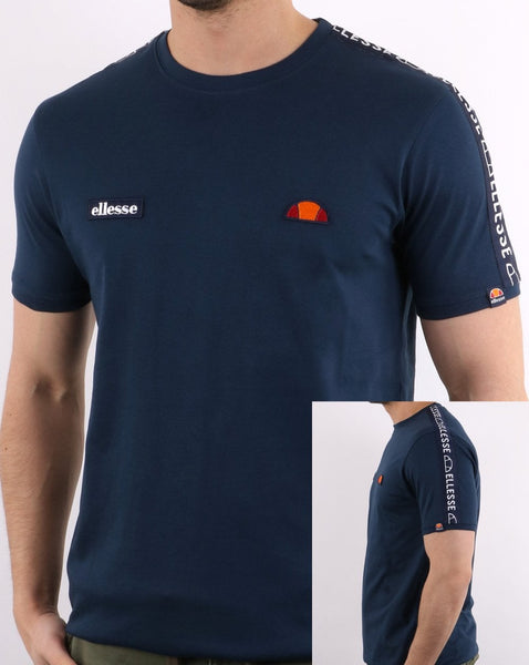 Ellesse Fede Taped T Shirt Navy