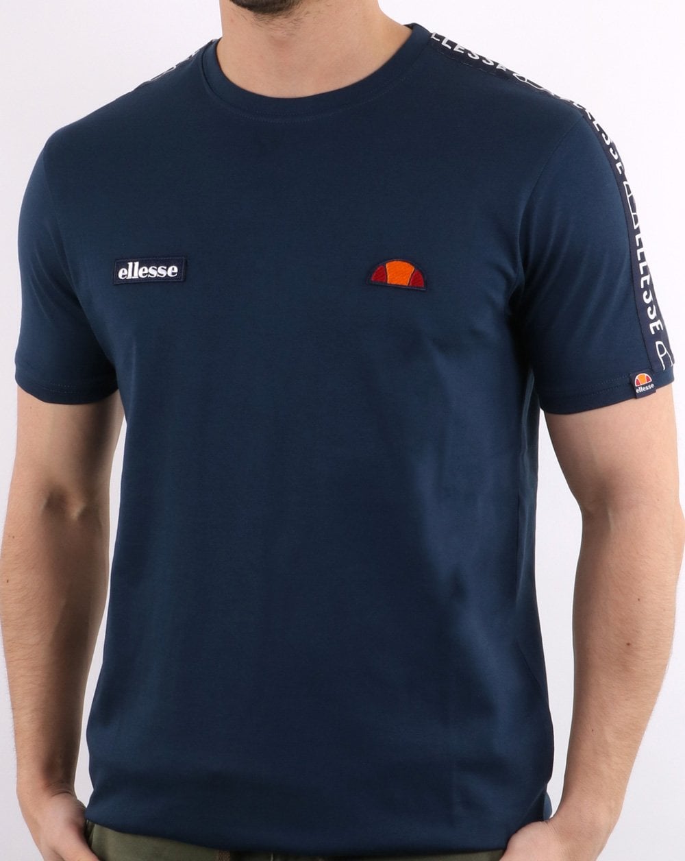 Ellesse Fede Taped T Shirt Navy