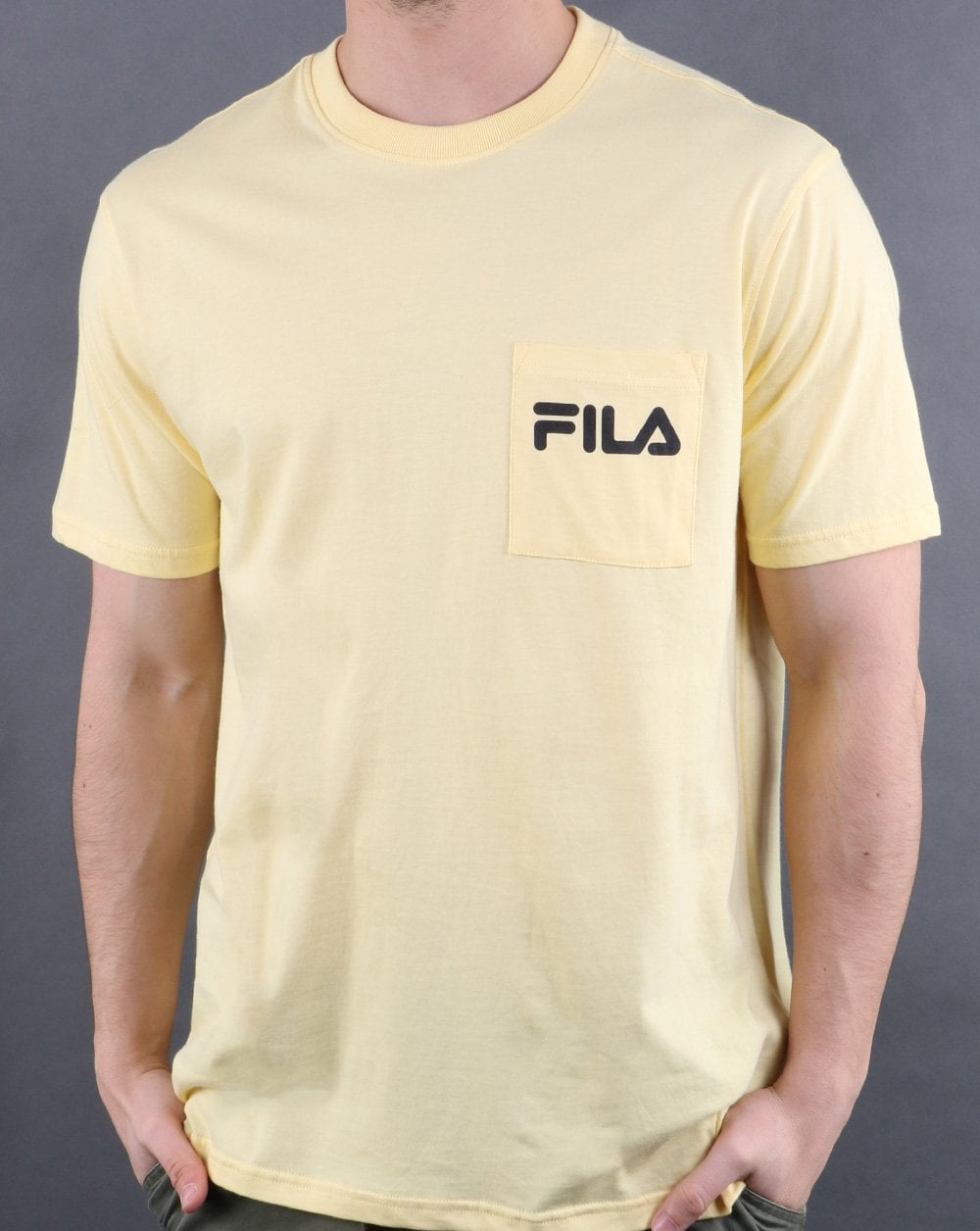 Fila Vintage Curtis Pocket T-Shirt Gelb