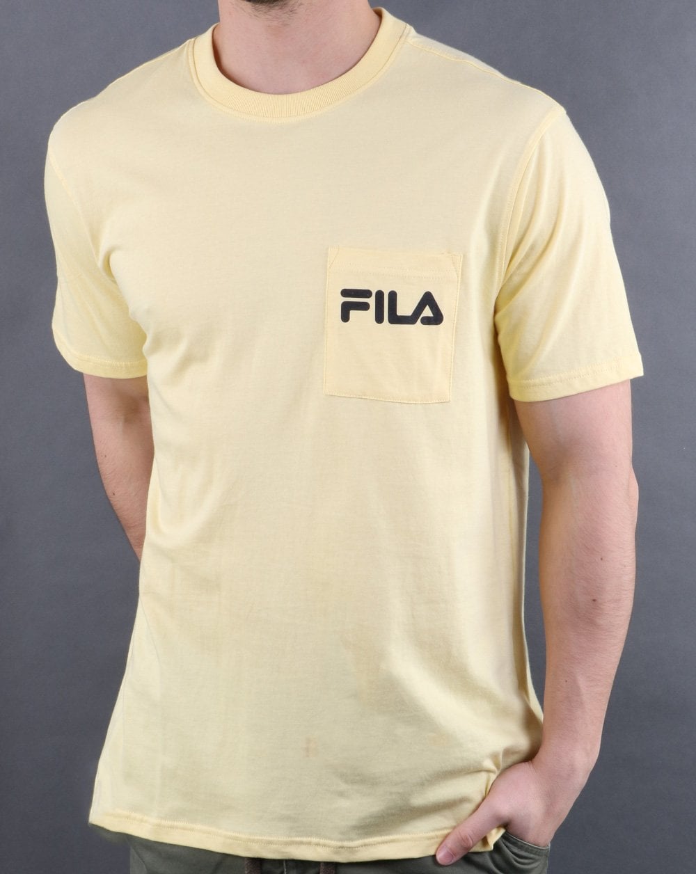 Fila Vintage Curtis Pocket T-Shirt Gelb