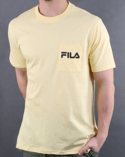 Fila Vintage Curtis Pocket T-Shirt Gelb