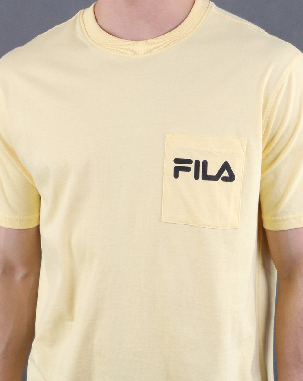 Fila Vintage Curtis Pocket T Shirt Yellow