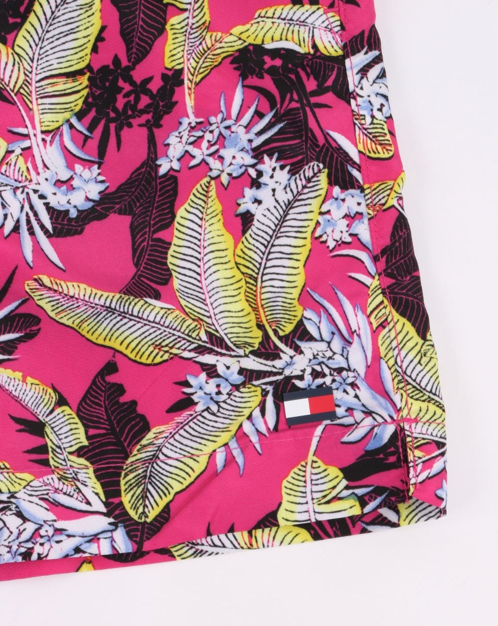 Tommy Hilfiger – Mittelgroße Shorts mit Kordelzug, Tropic Leaf