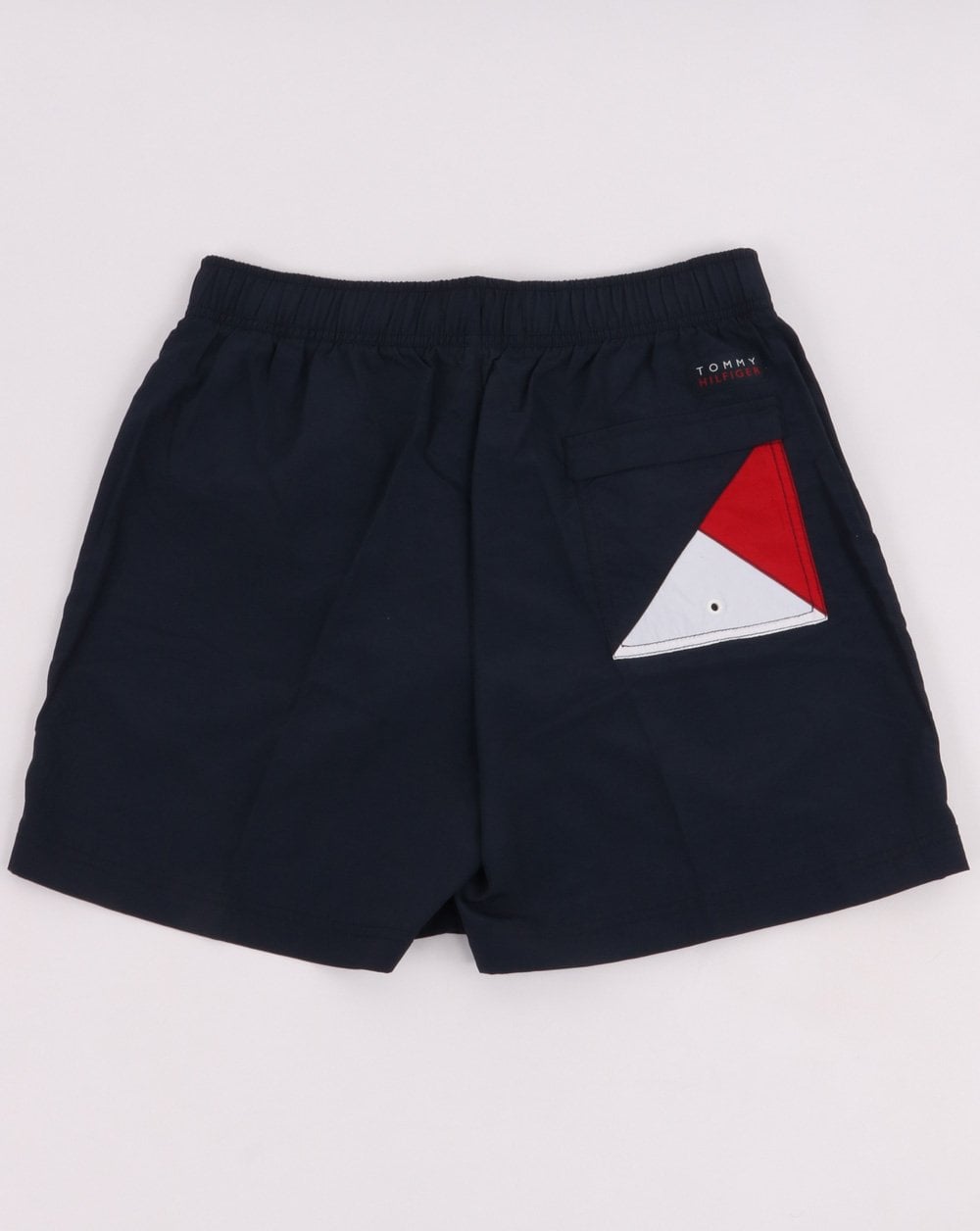Tommy Hilfiger – Mittelgroße Shorts mit Kordelzug in Marineblau