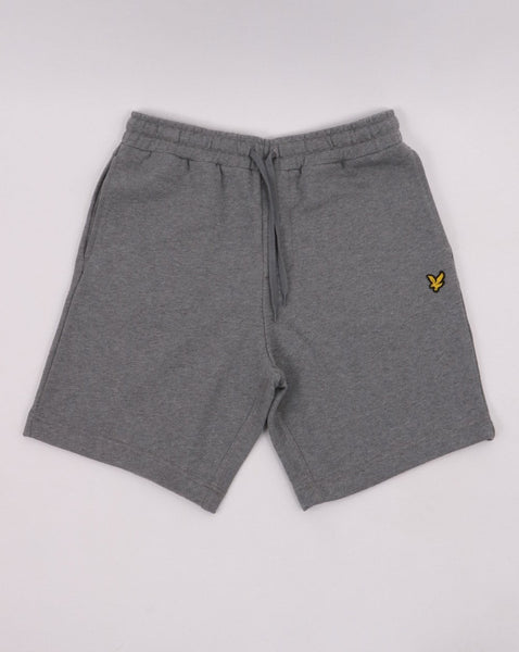 Lyle And Scott Sweat Short Mid Grey Marl