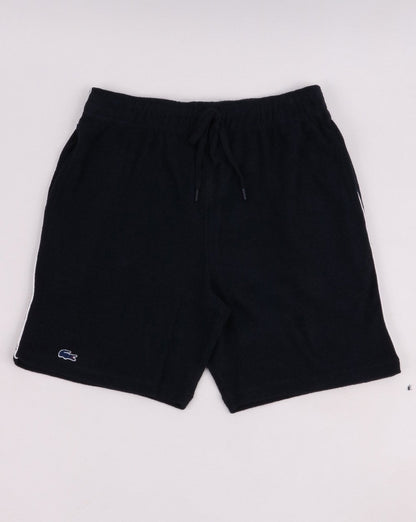 Lacoste – Frottee-Shorts in Marineblau