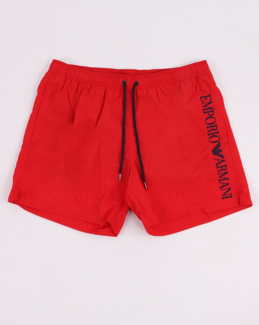 Emporio Armani Klassische Badeshorts Rot