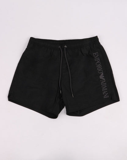 Emporio Armani Klassische Badeshorts Schwarz