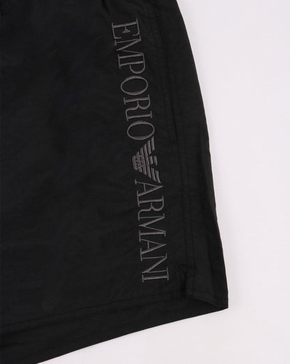 Emporio Armani Klassische Badeshorts Schwarz