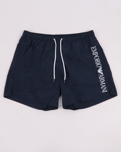 Emporio Armani Klassische Badeshorts in Marineblau