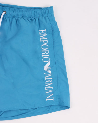 Emporio Armani Klassische Badeshorts Türkis