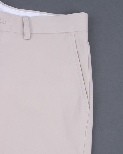 Ben Sherman – Schmale Stretch-Chinoshorts in Kitt