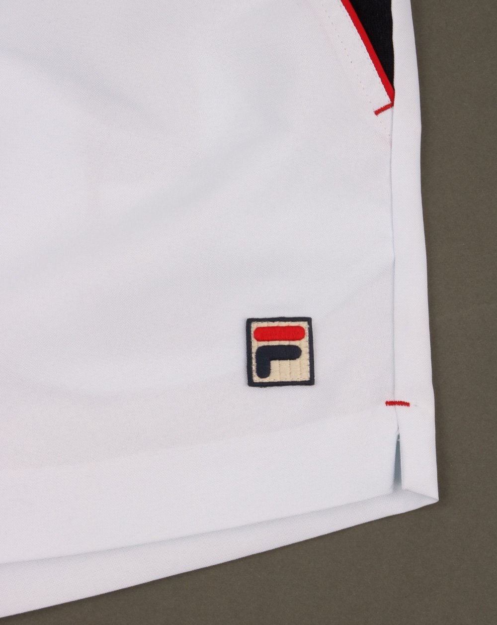 Fila Vintage Borg Tennisshorts Weiß/Marineblau