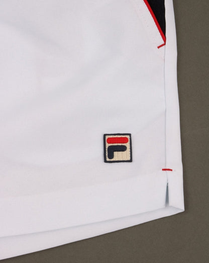 Fila Vintage Borg Tennisshorts Weiß/Marineblau