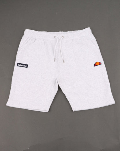 Ellesse – Noli – Lounge-Shorts in Weißmeliert