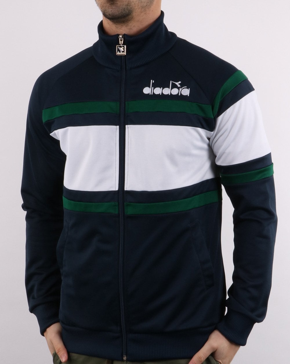 Diadora 80s Track Top Blue Night/optical White
