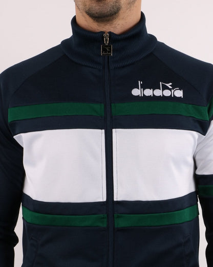 Diadora 80s Track Top Blau Nacht/optisches Weiß