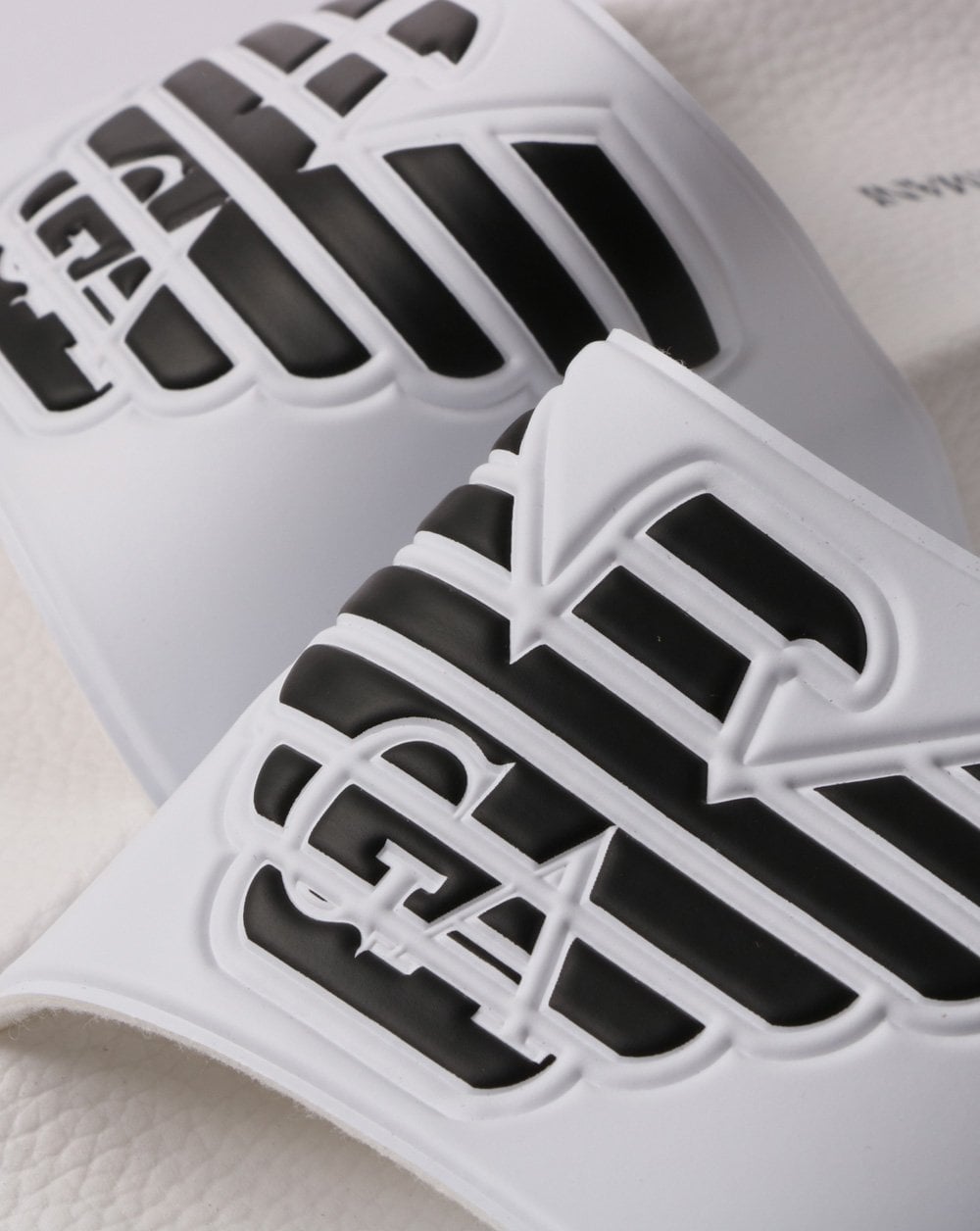 Emporio Armani Sliders White