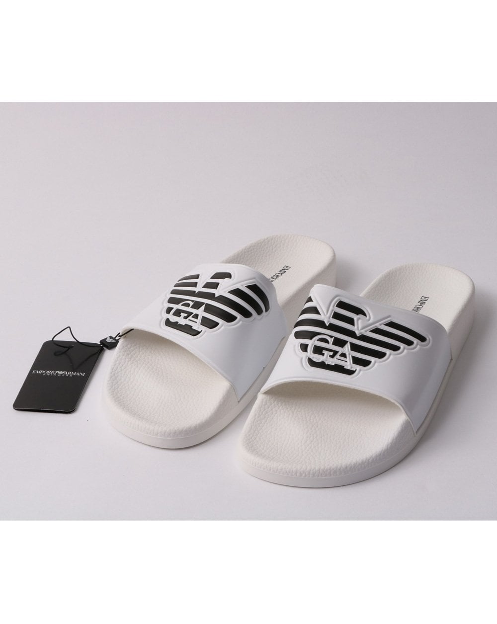 Emporio Armani Pantoletten Weiß