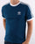 Adidas Originals Retro 3 Stripes T Shirt Deep Blue