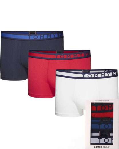 Tommy Hilfiger Dreierpack Boxershorts Marineblau/Weiß/Rot