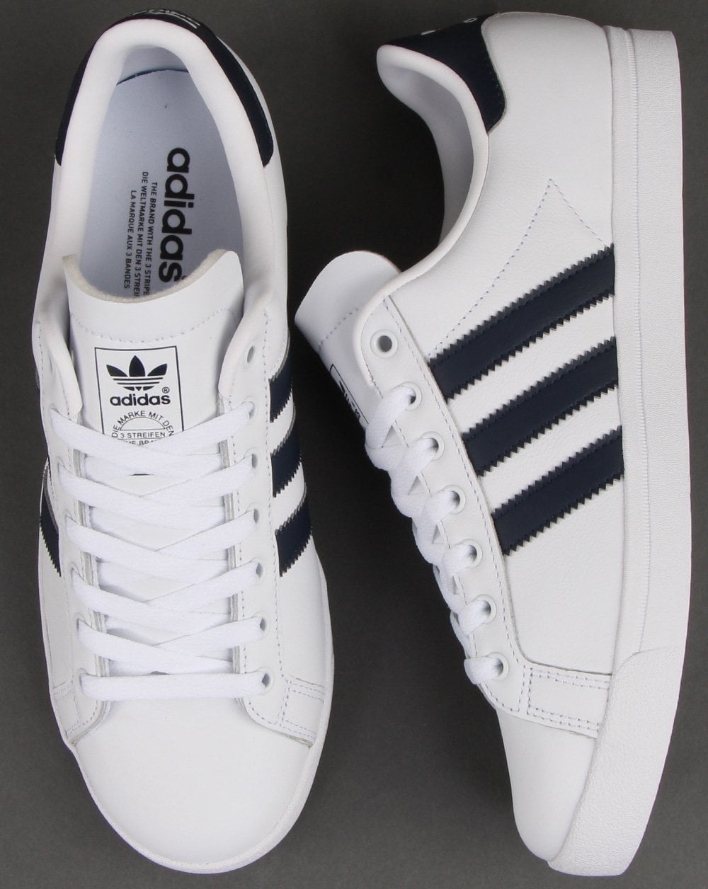 Adidas Coast Star Trainers White/navy