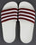 Adidas Adilette Slides Burgundy/white