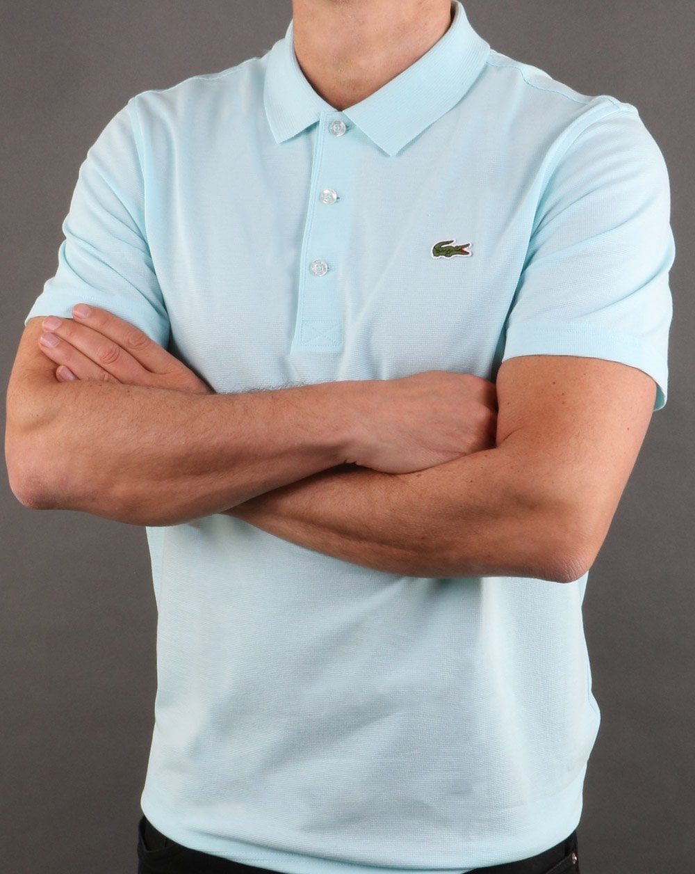 Lacoste – Poloshirt in Aquablau