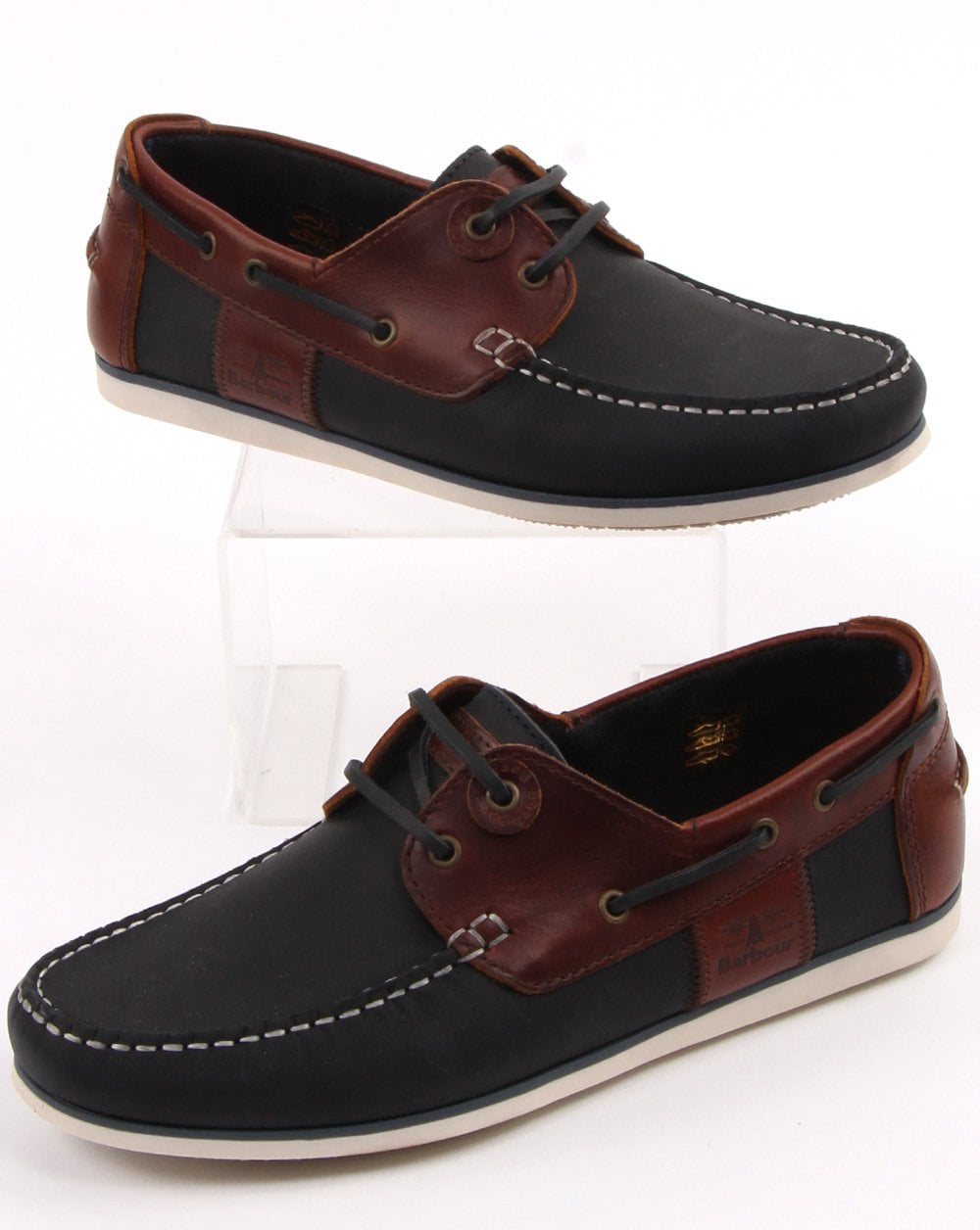 Barbour Capstan Bootsschuh Marineblau/Braun