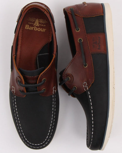 Barbour Capstan Bootsschuh Marineblau/Braun