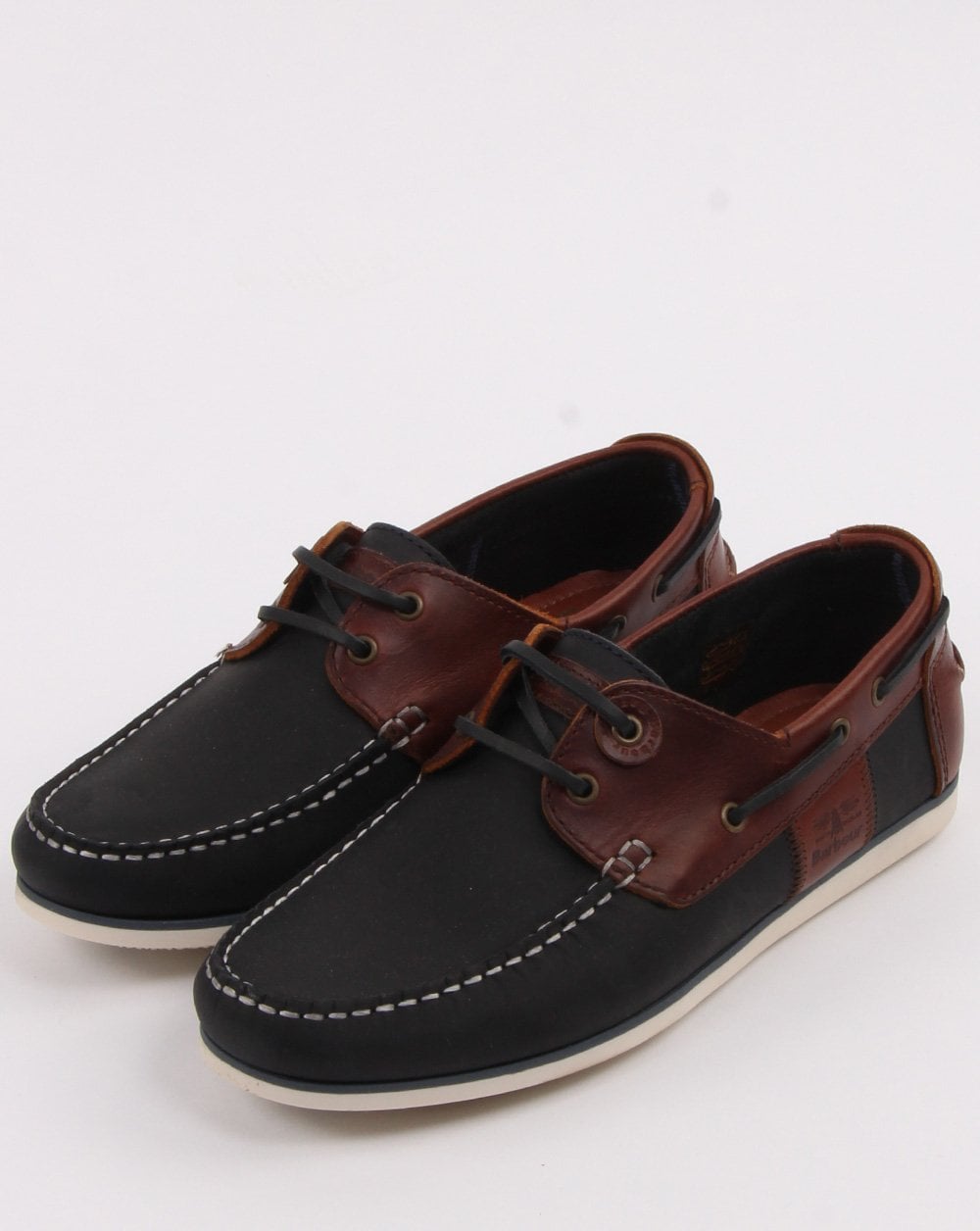Barbour Capstan Boat Shoe Navy/Brown