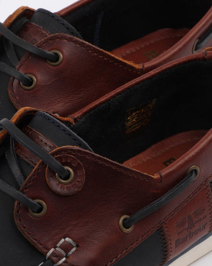 Barbour Capstan Bootsschuh Marineblau/Braun