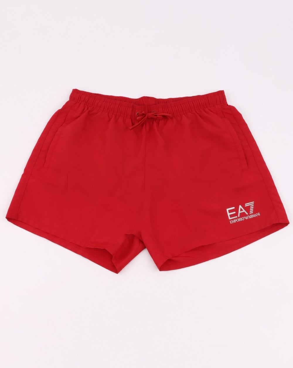 Emporio Armani EA7 Badeshorts Rot