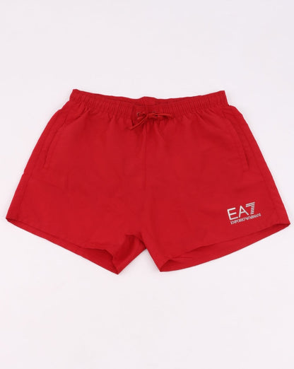 Emporio Armani EA7 Badeshorts Rot