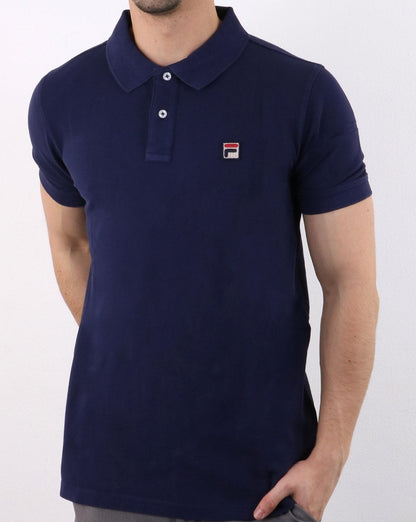 Fila Vintage Dante Poloshirt Marineblau