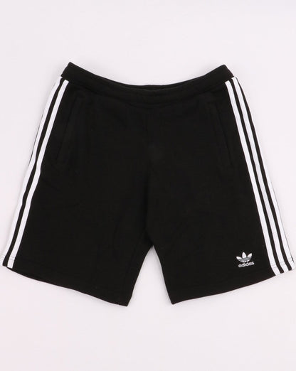 Adidas Originals – Schwarze Shorts mit 3 Streifen und Reißverschlusstasche