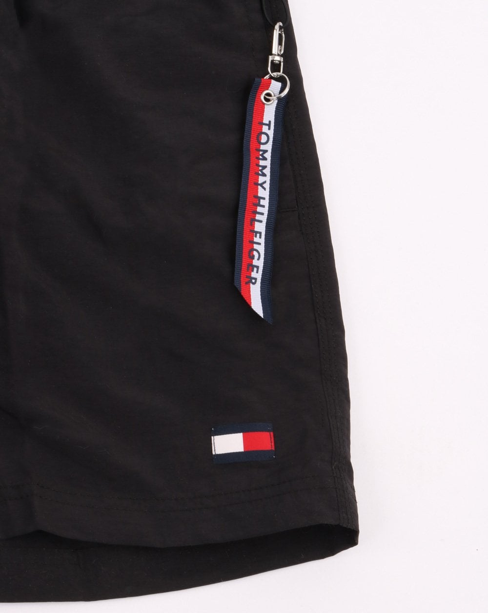 Tommy Hilfiger – Shorts mit Kordelzug in Schwarz