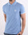 Sergio Tacchini Tipped Polo Shirt Sky Blue/White