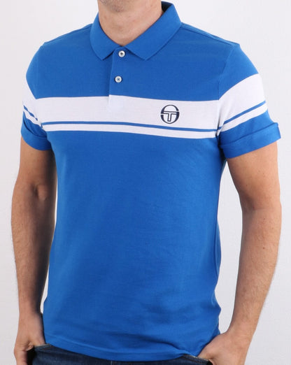Sergio Tacchini Young Line Poloshirt Königsblau/Weiß