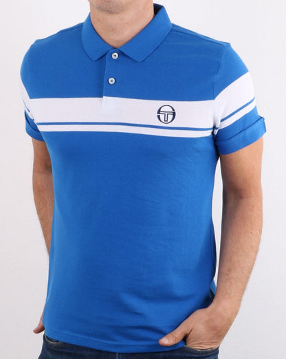 Sergio Tacchini Young Line Poloshirt Königsblau/Weiß