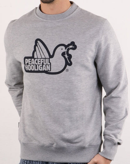 Peaceful Hooligan Outline Sweatshirt Grau